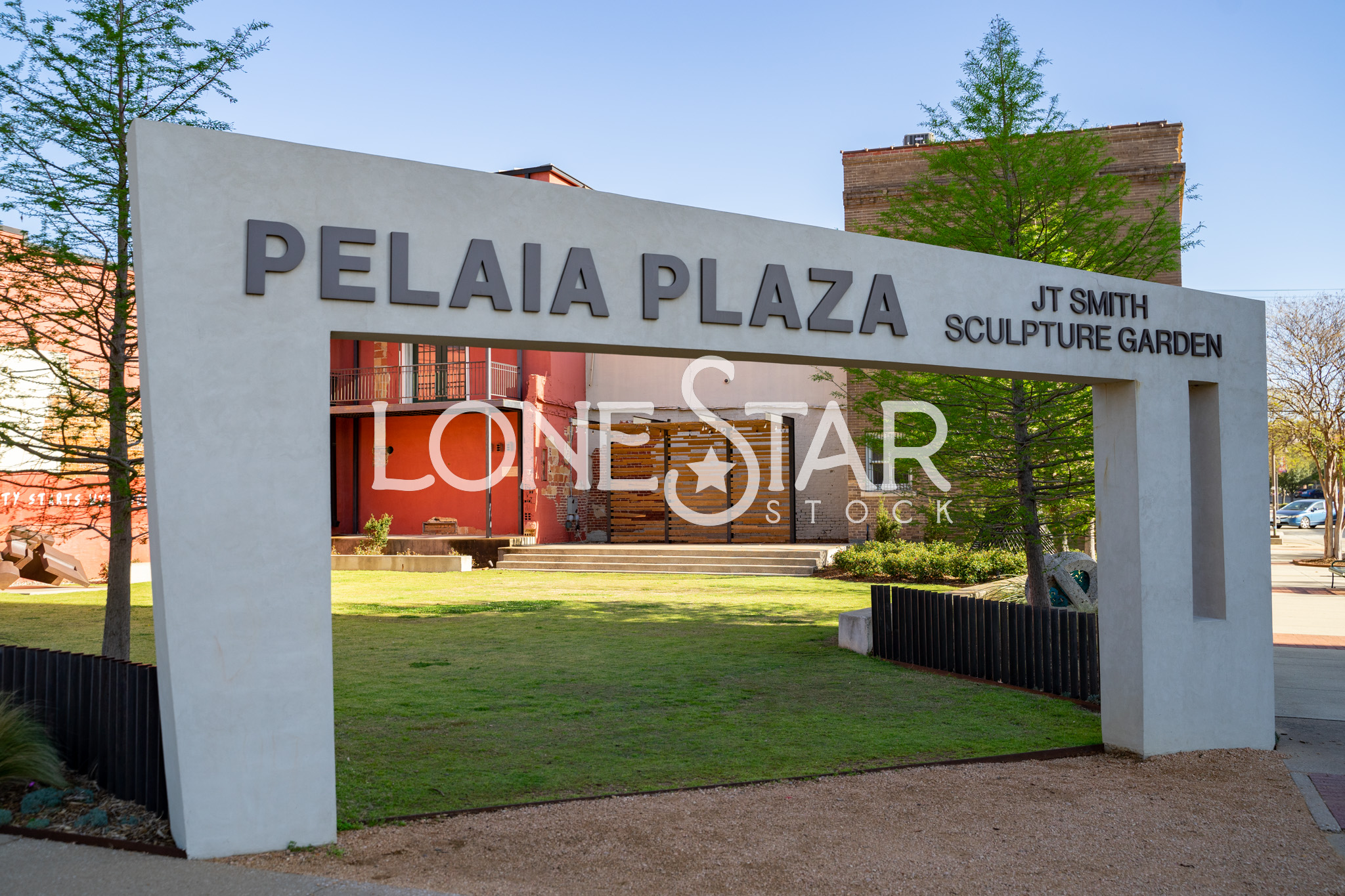 Preview of Pelaia Plaza & JT Smith Sculpture Garden Sign in Longview, TX